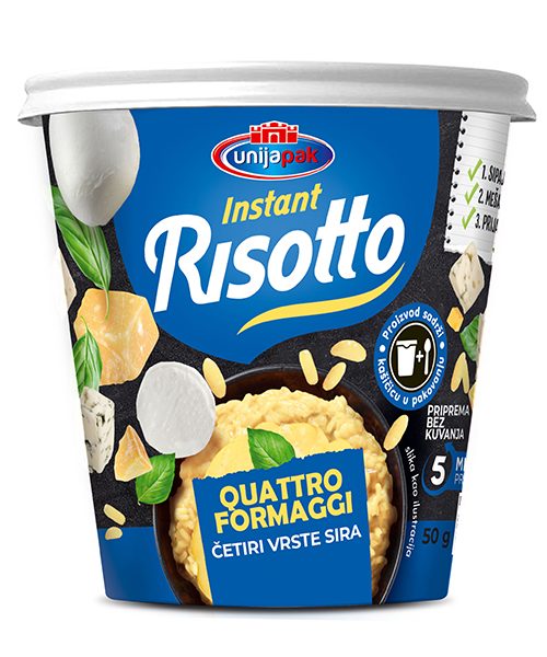 Instant risotto quattro formaggi u čaši 50g